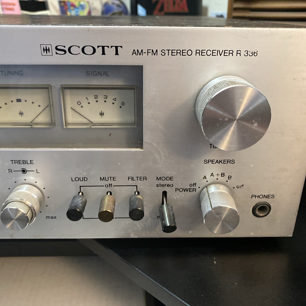 Scott Model R336 Stereo Receiver - Clean Silver Face Vintage Rare Untested